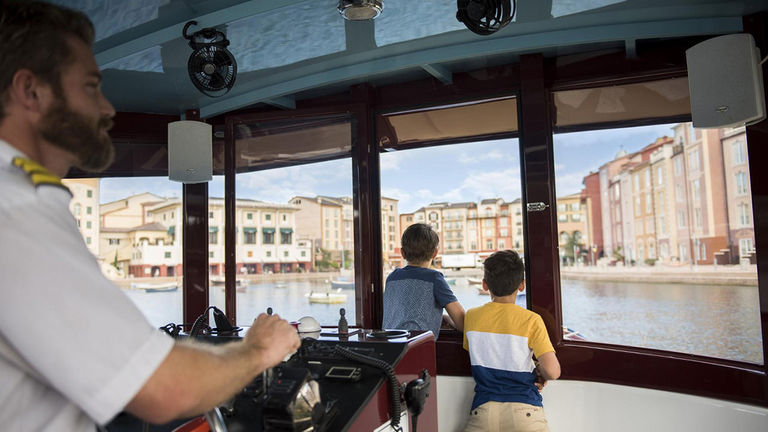Portofino Bay offers a relaxing escape at the end of a busy theme park day.